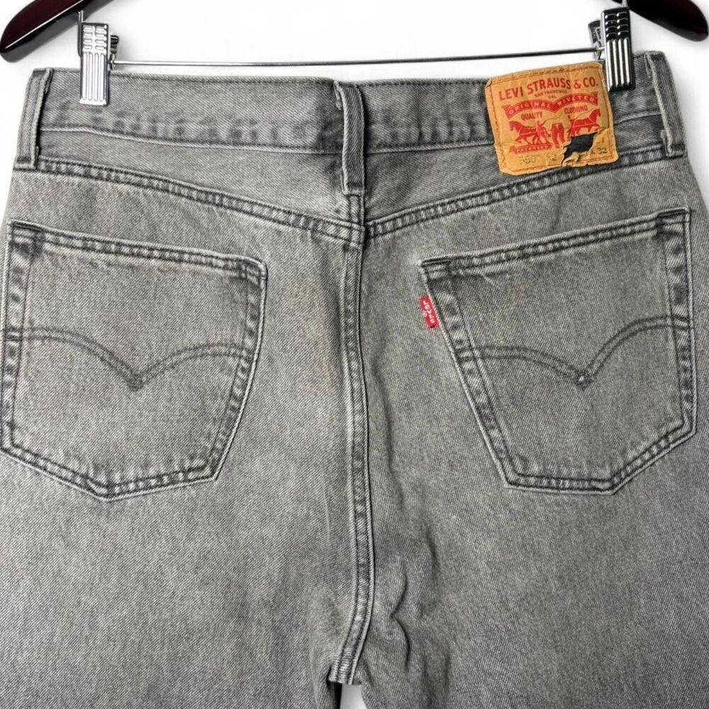 Levi's 550 Relaxed Fit Gray Charcoal Wash Jeans Men's 33x32 2010s Denim - Picture 4 of 9
